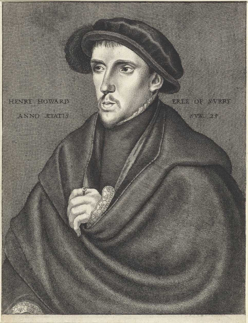 Retrato de Henry Howard, conde de Surrey de Wenceslaus Hollar