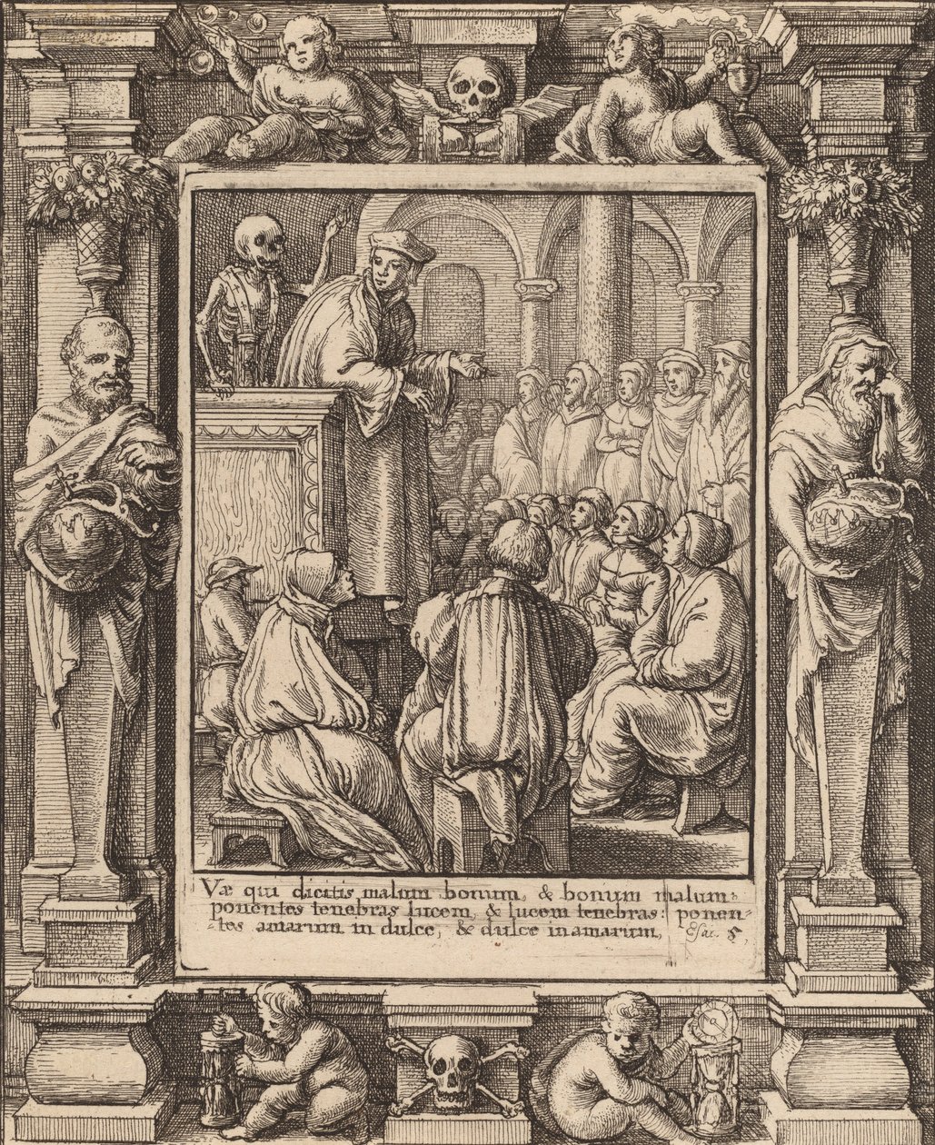 Pregador, 1651. de Wenceslaus Hollar