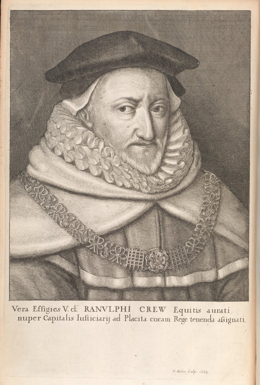Tripulação de Ranulph, de "Memoriais históricos das leis inglesas" por William Dugdale, Londres 1666 de Wenceslaus Hollar