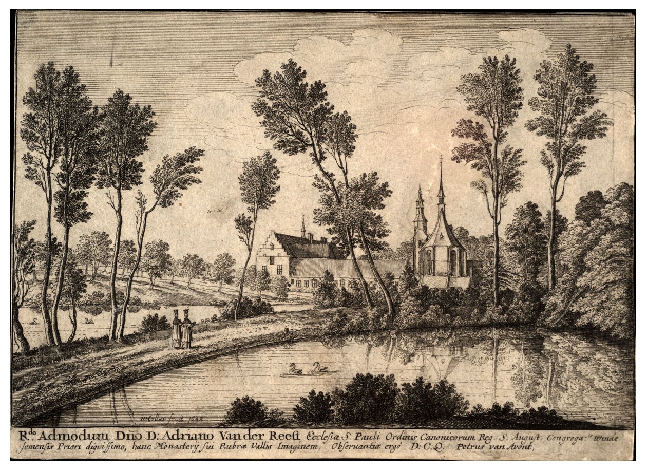 Abadia de Rothendael. Estado 1 de Wenceslaus Hollar