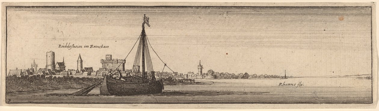 Rüdesheim de Wenceslaus Hollar