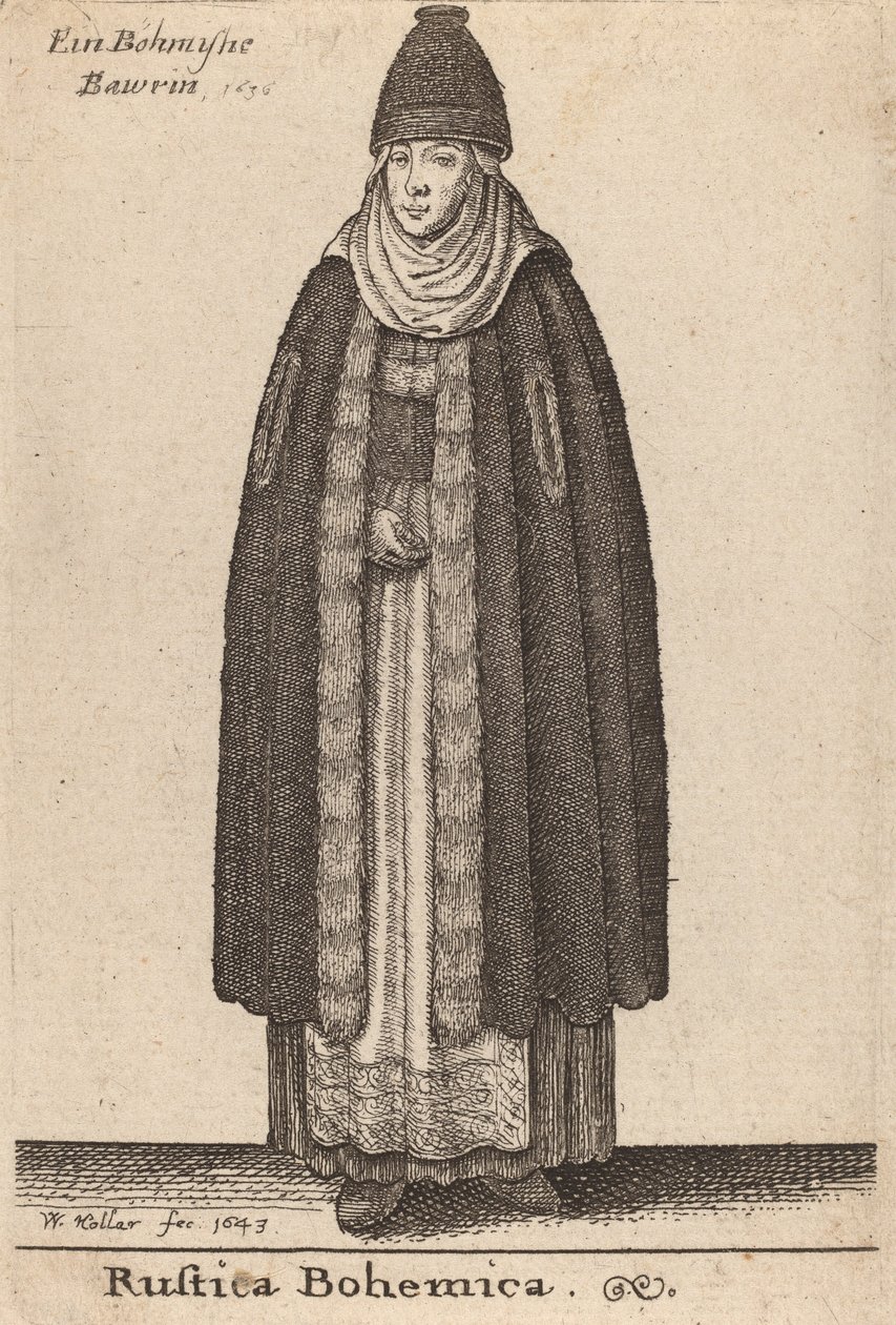 Rustica Bohemica, 1643. de Wenceslaus Hollar