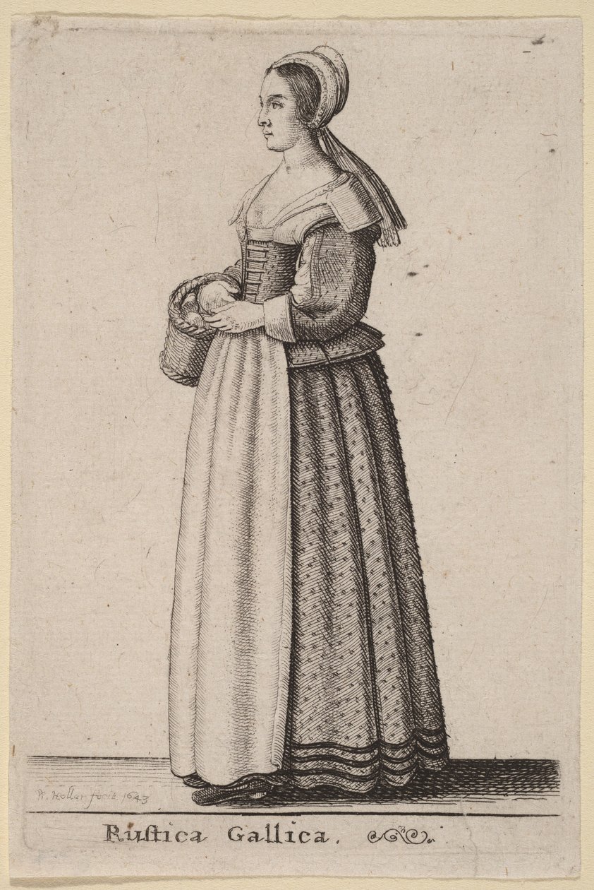 Cena rústica gaulesa de Wenceslaus Hollar