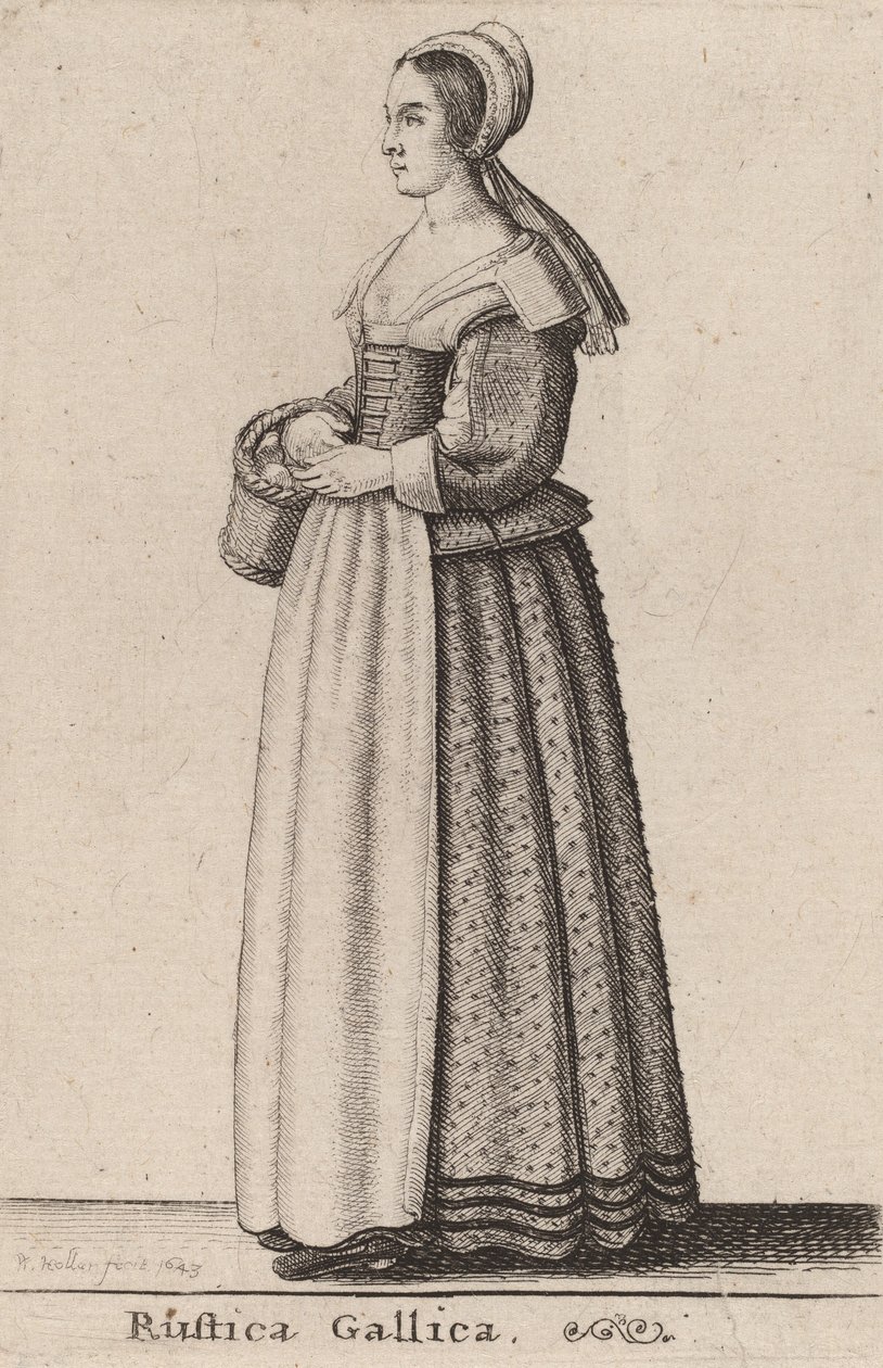 Agricultura francesa, 1643 de Wenceslaus Hollar