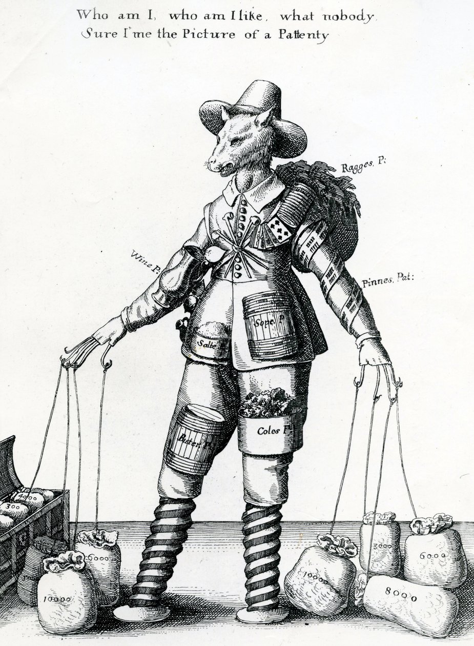 Impressão satírica, 1641-1650 de Wenceslaus Hollar