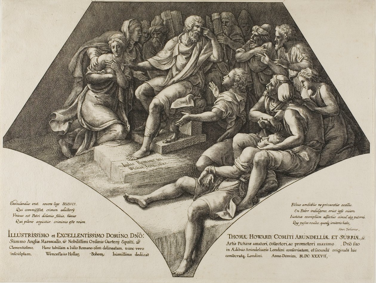 Seleuco e seu filho de Wenceslaus Hollar