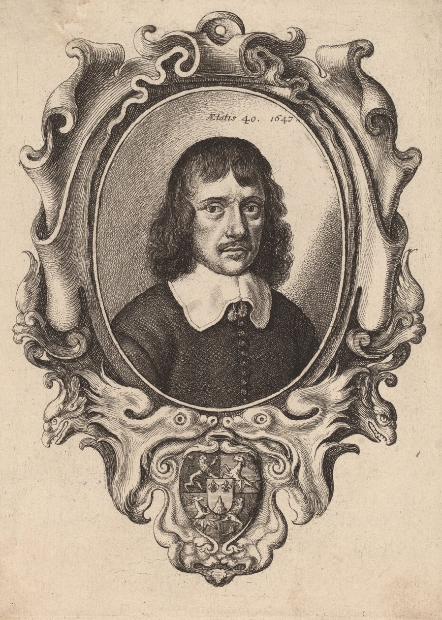 Autorretrato, 1647. de Wenceslaus Hollar