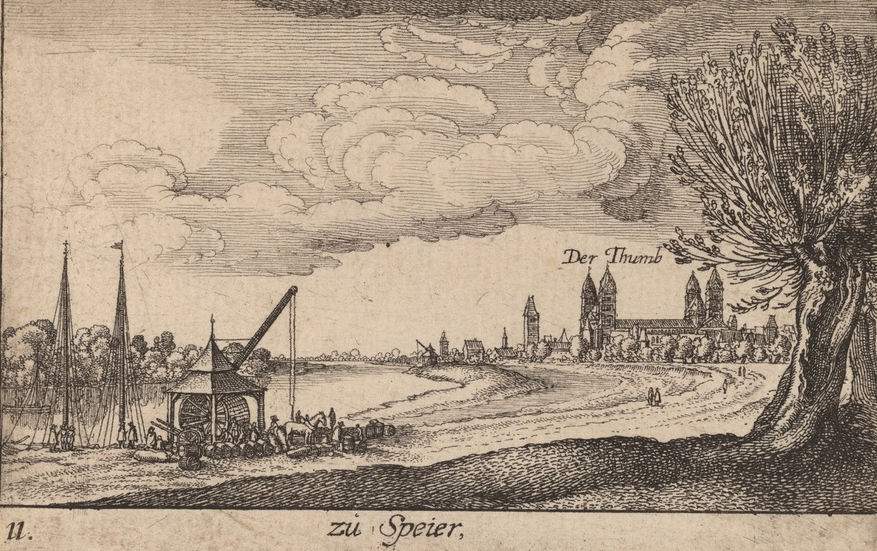 Speyer, 1635. de Wenceslaus Hollar