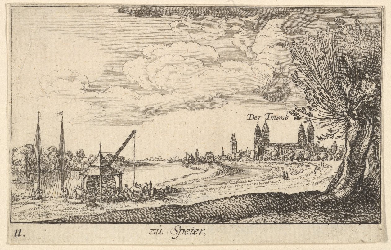 Speyer, 1635. de Wenceslaus Hollar