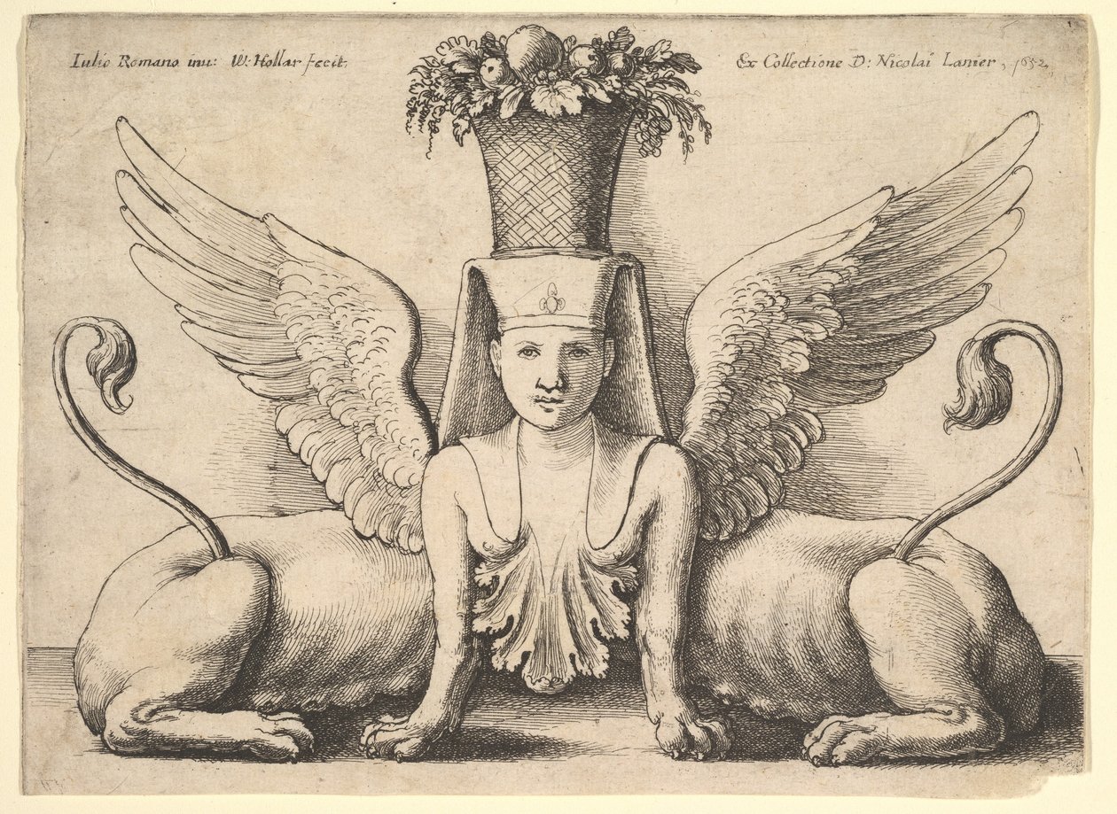 Esfinge com dois corpos, 1652. de Wenceslaus Hollar