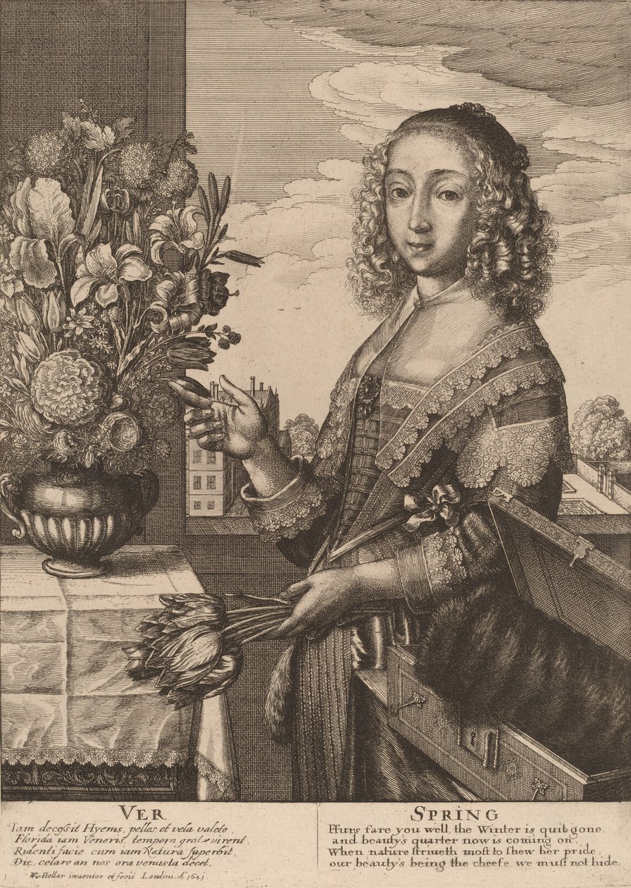 Primavera, 1641. de Wenceslaus Hollar