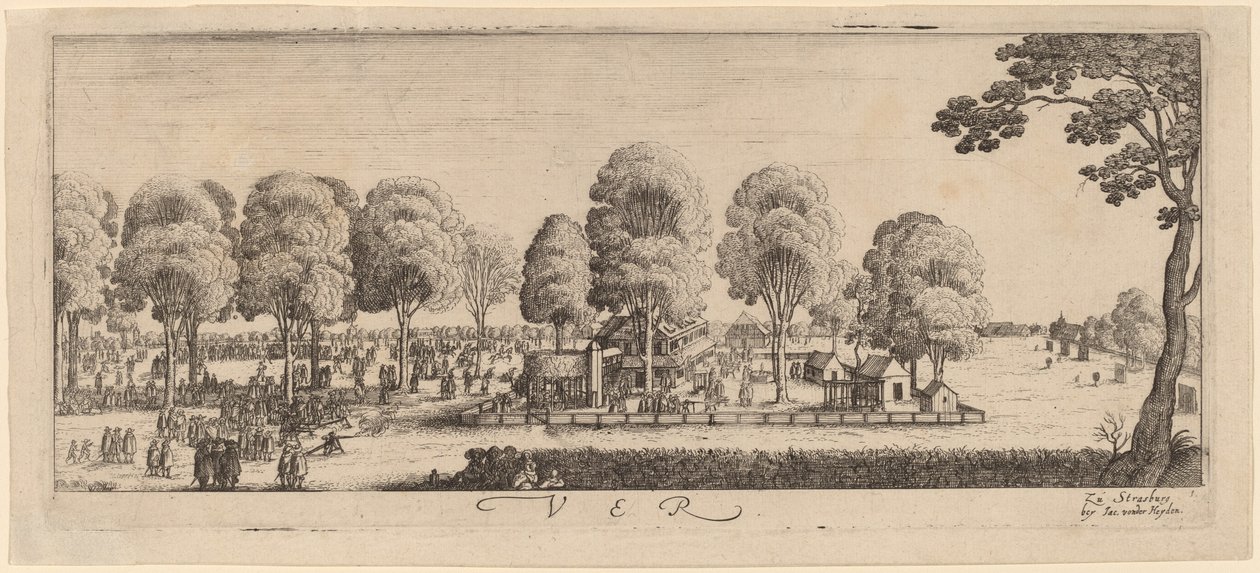 Primavera: O Campo de Tiro, c. 16281629. de Wenceslaus Hollar