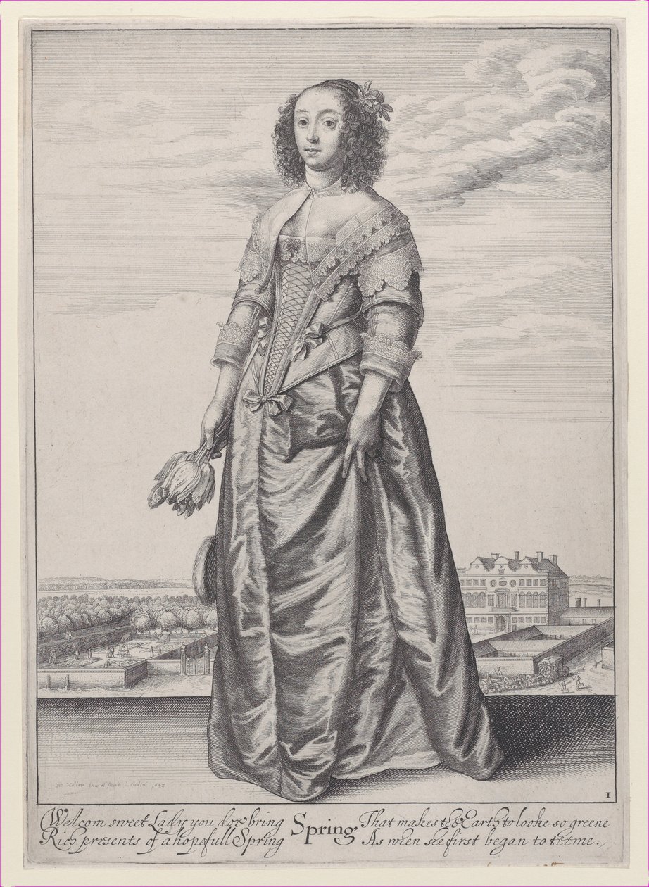Primavera, de The Seasons, 1643-44., 1643-44. de Wenceslaus Hollar
