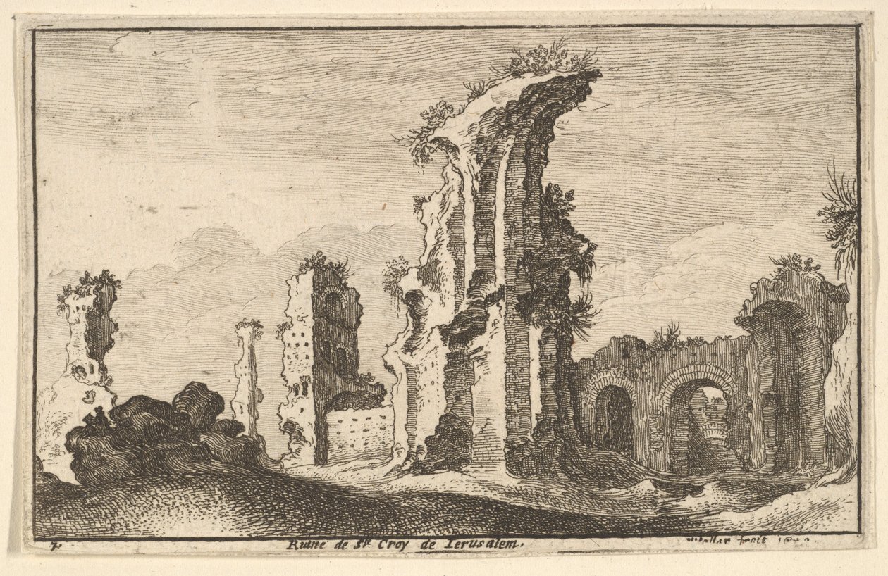 São Croix de Jerusalém, 1650. de Wenceslaus Hollar