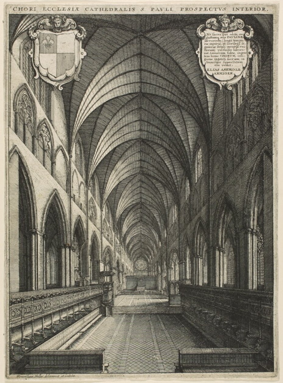 Coro de S. Paulo de Wenceslaus Hollar
