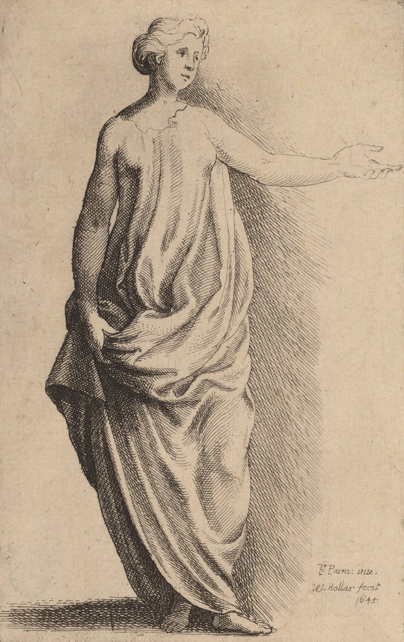Figura em pé. de Wenceslaus Hollar