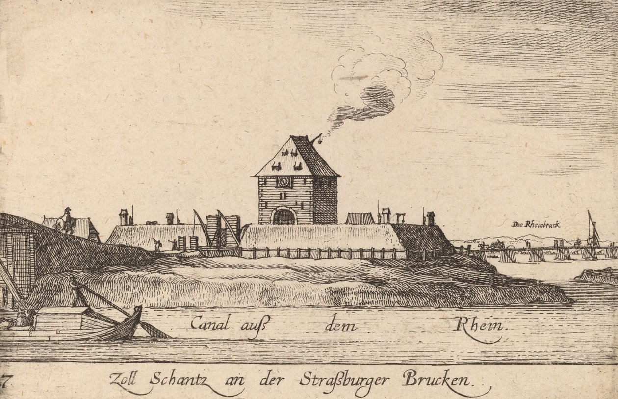 Estrasburgo: The Toll House, 1635. de Wenceslaus Hollar