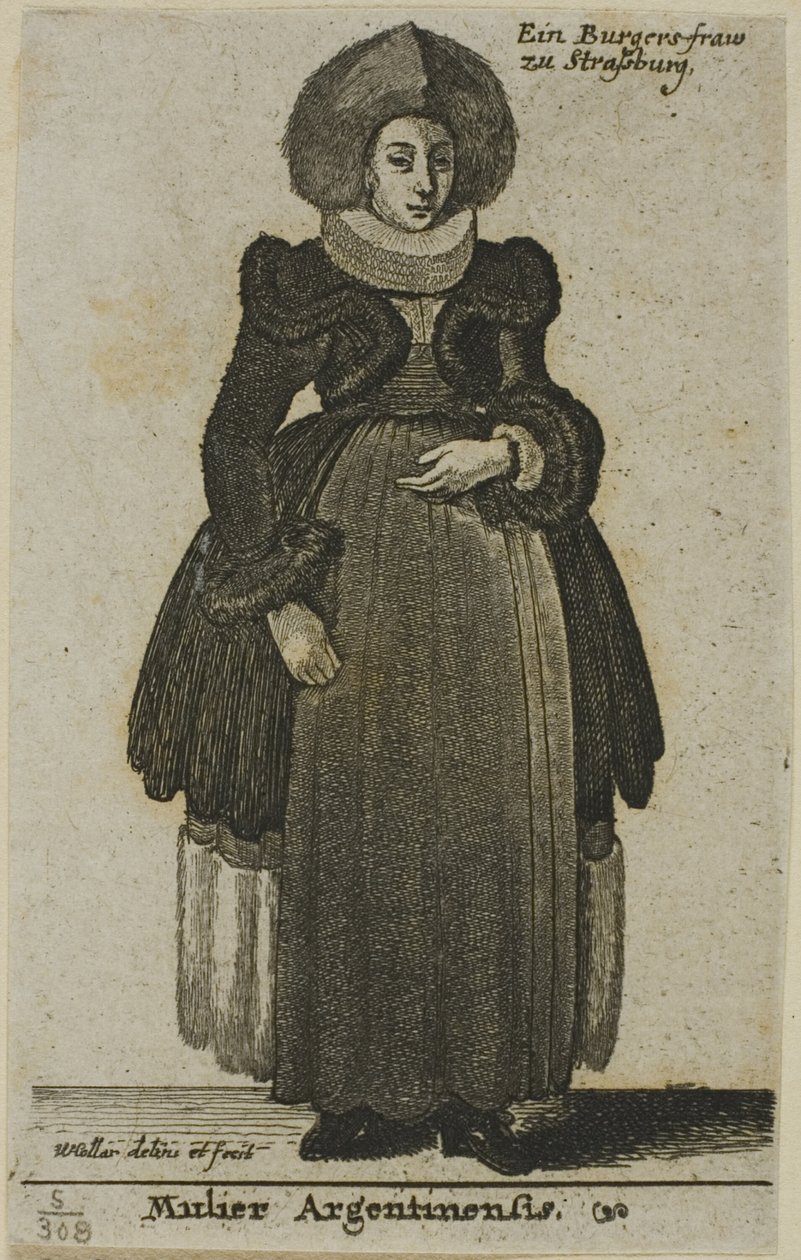Mulher de Estrasburgo de Wenceslaus Hollar