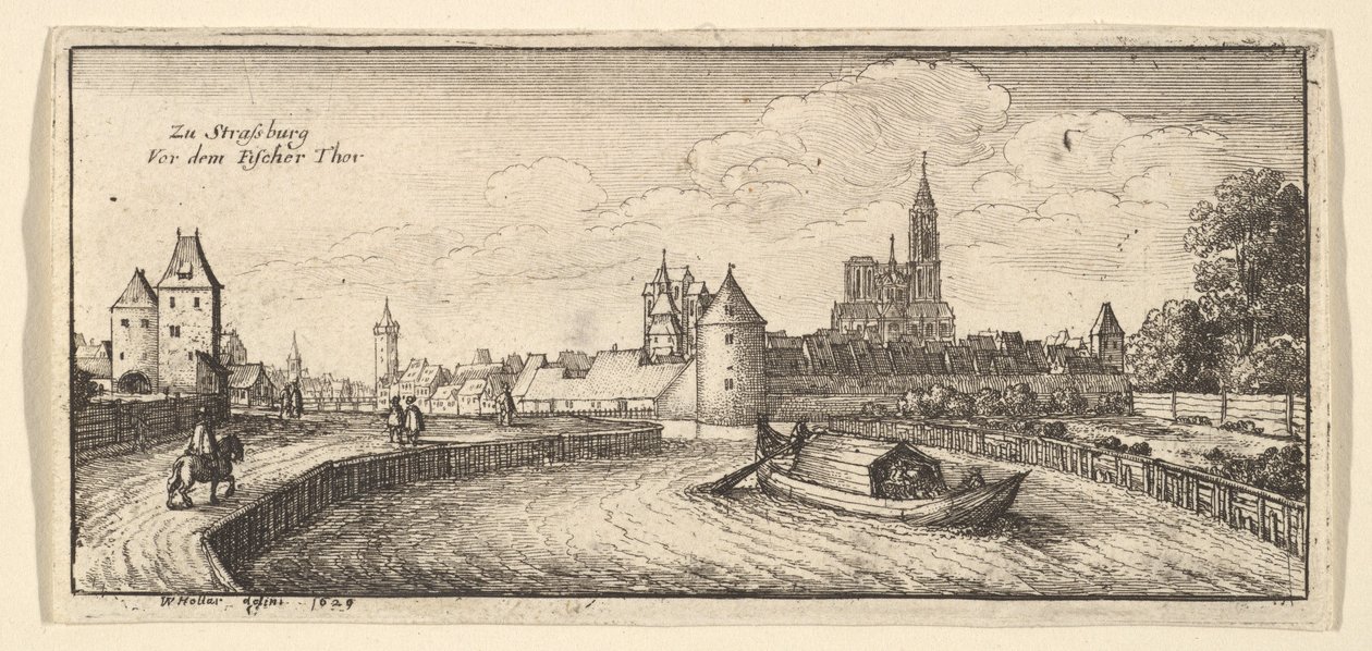 Estrasburgo, de «Vistas alemãs» de Wenceslaus Hollar