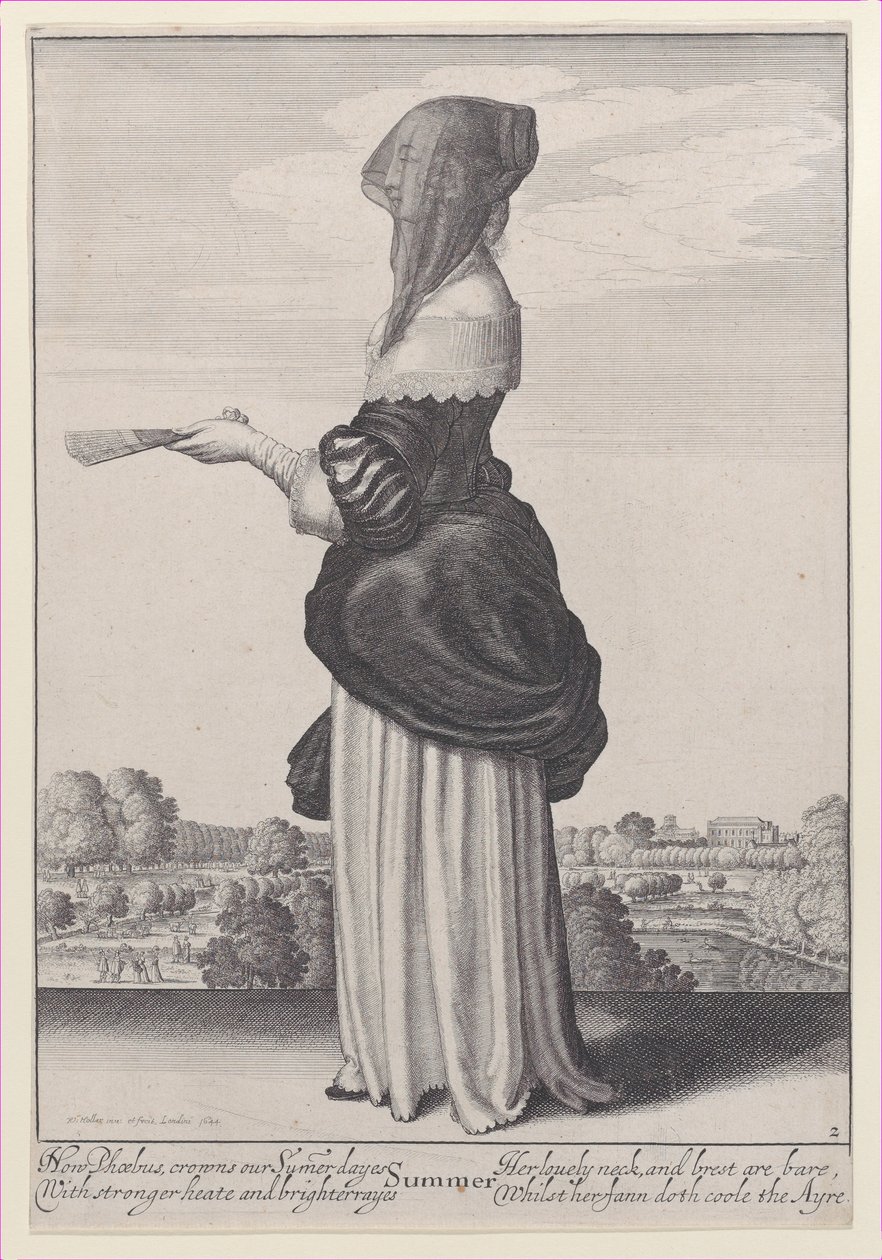 Verão, de The Seasons, 1643-44., 1643-44. de Wenceslaus Hollar
