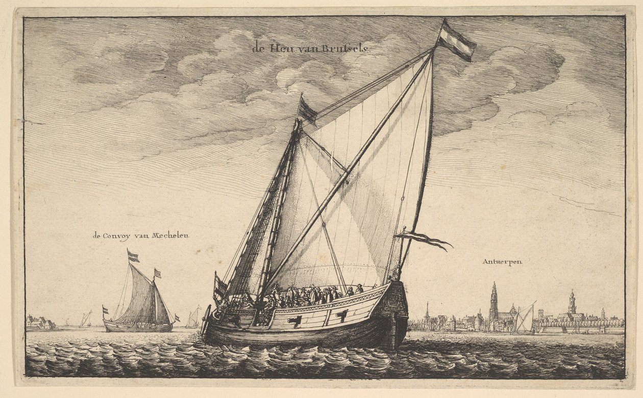 O pacote de Bruxelas, 1625-77. de Wenceslaus Hollar