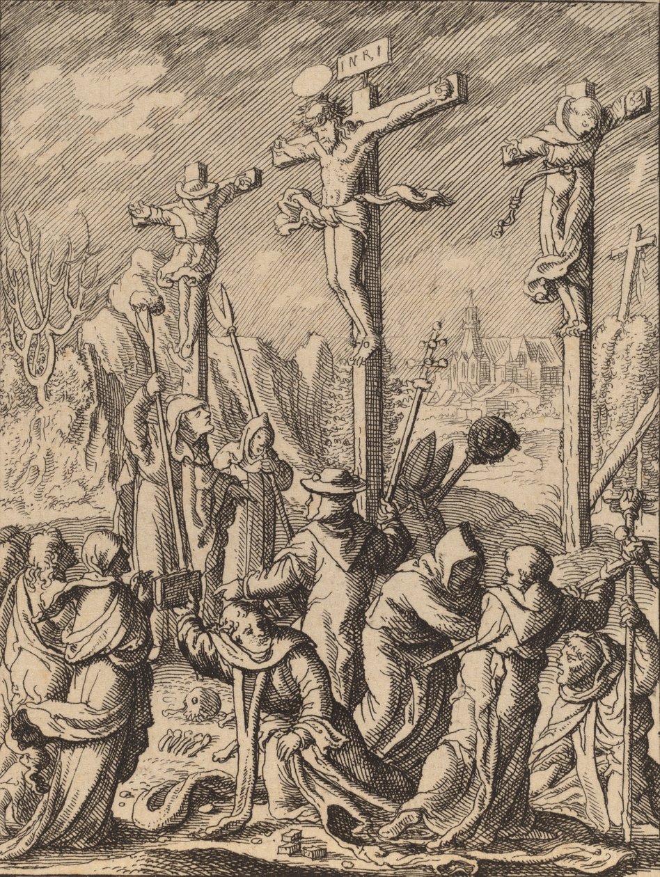 A Crucificação. de Wenceslaus Hollar