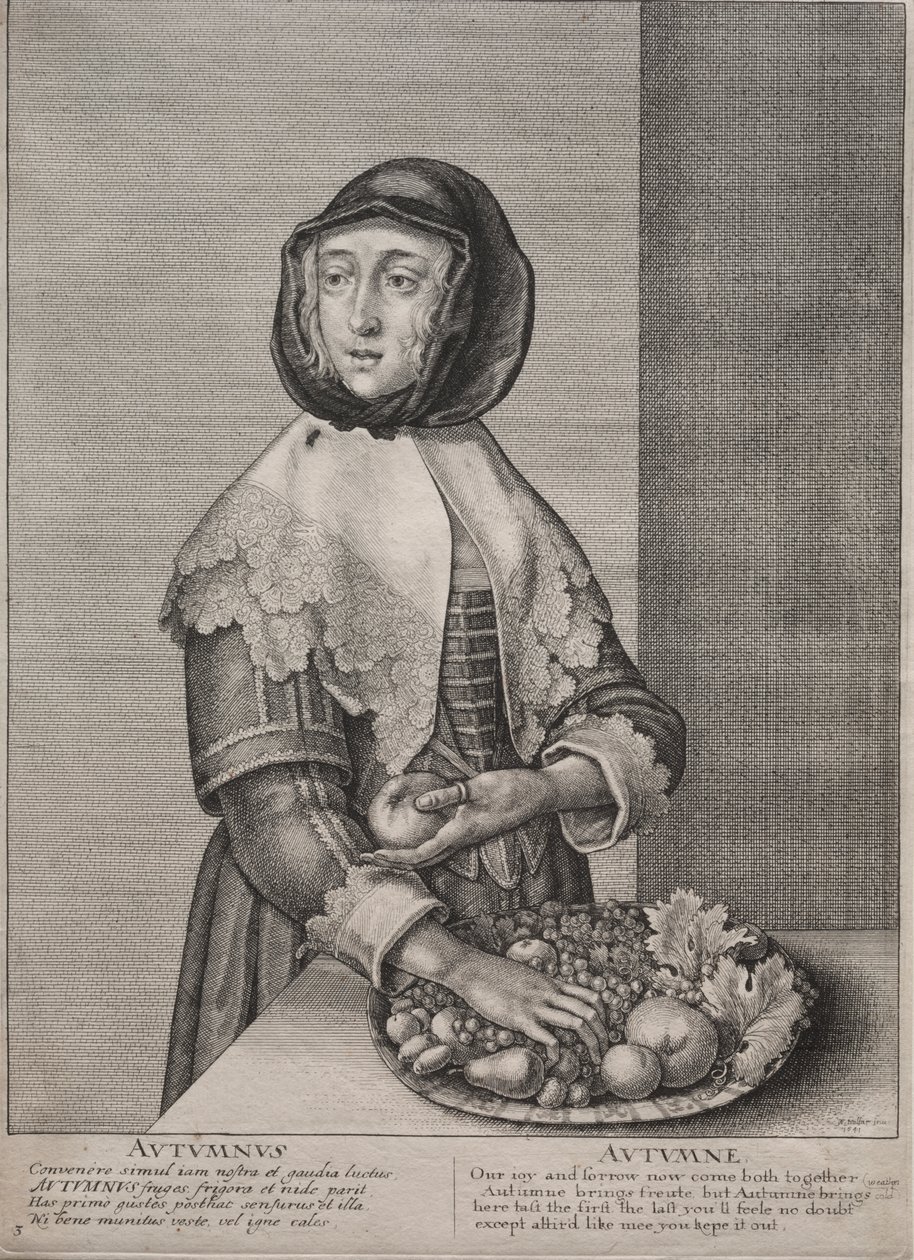 As quatro estações: outono de Wenceslaus Hollar