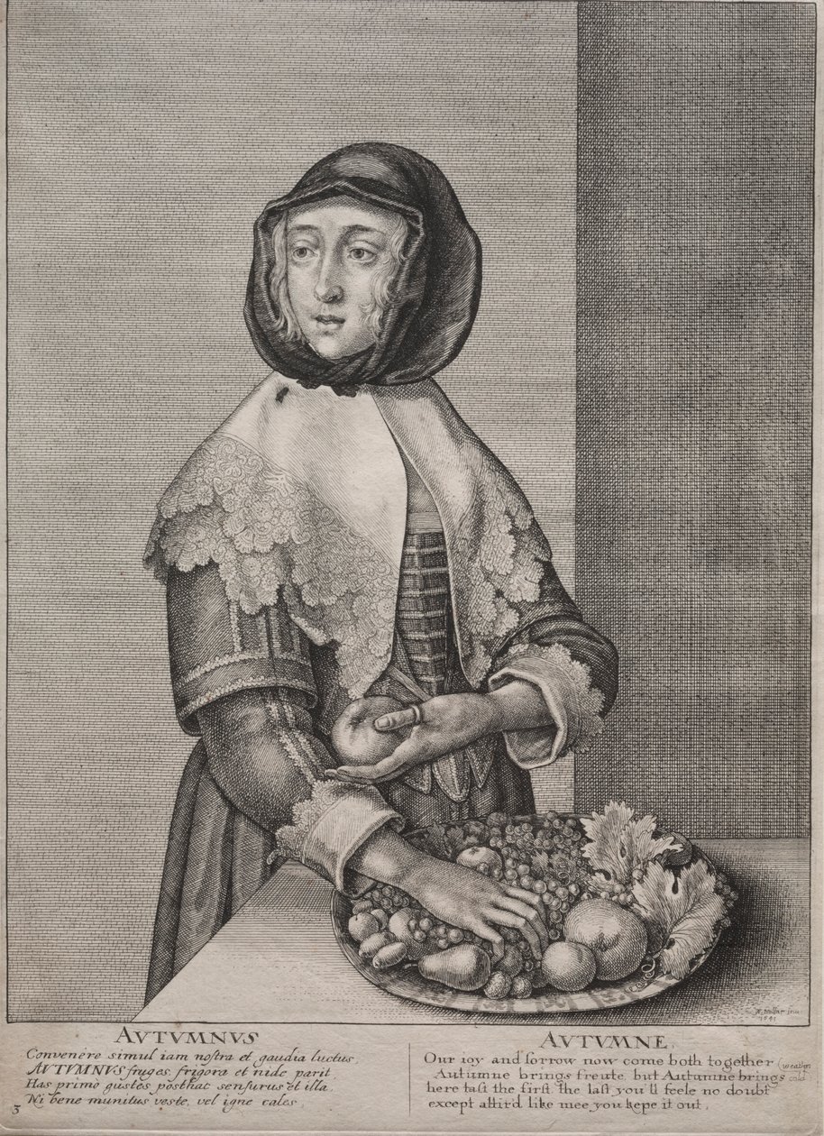 As Quatro Estações: Outono, 1641. de Wenceslaus Hollar