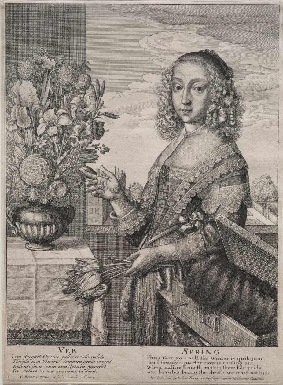 As Quatro Estações: Primavera de Wenceslaus Hollar