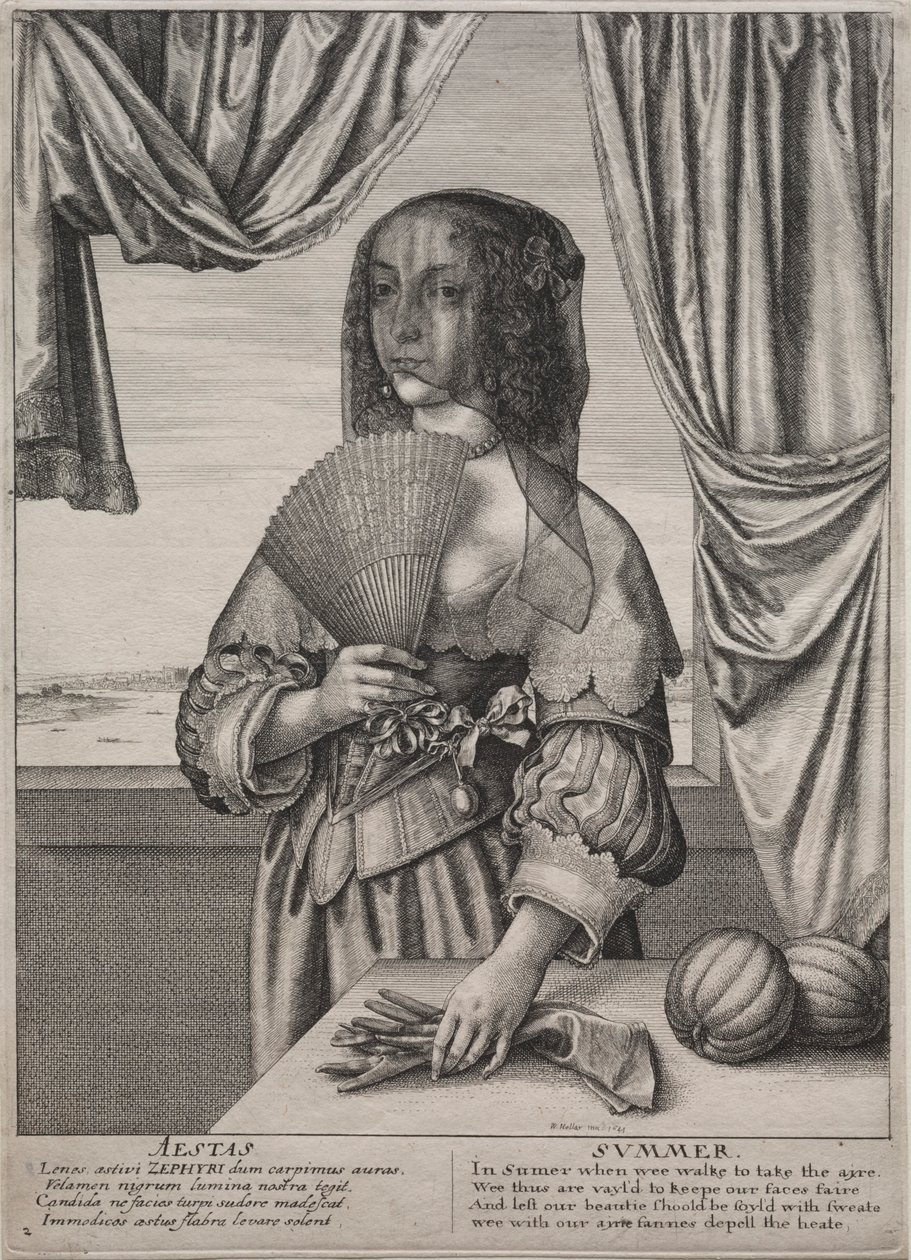 As Quatro Estações: Verão, 1641. de Wenceslaus Hollar