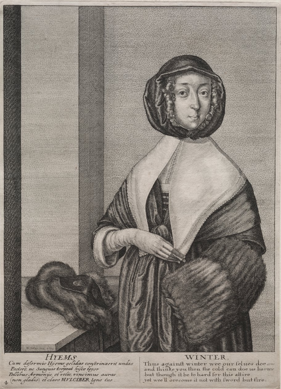 As quatro estações: inverno de Wenceslaus Hollar