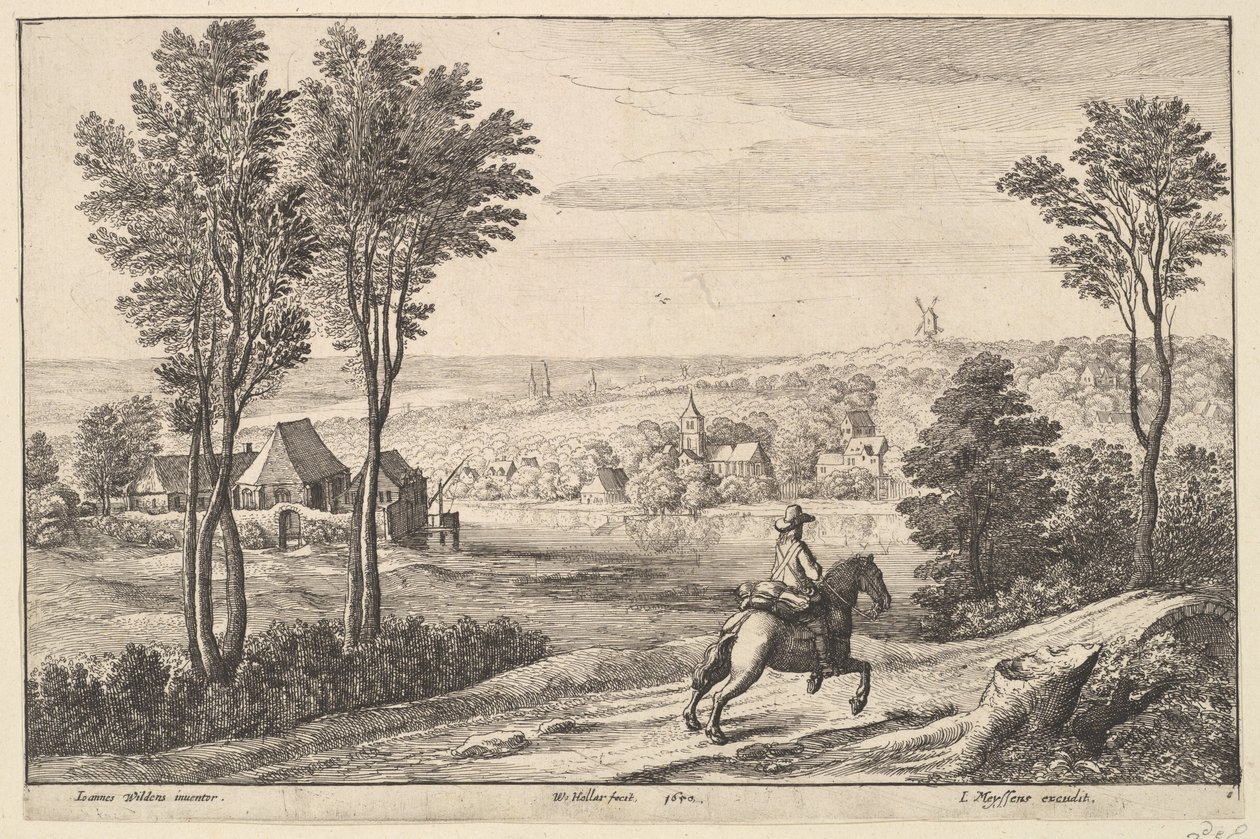 O Cavaleiro, 1650. de Wenceslaus Hollar