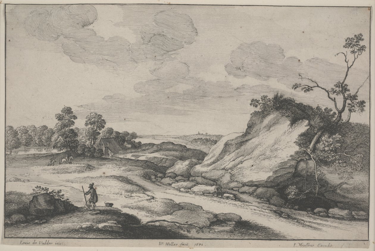 O caçador de Wenceslaus Hollar