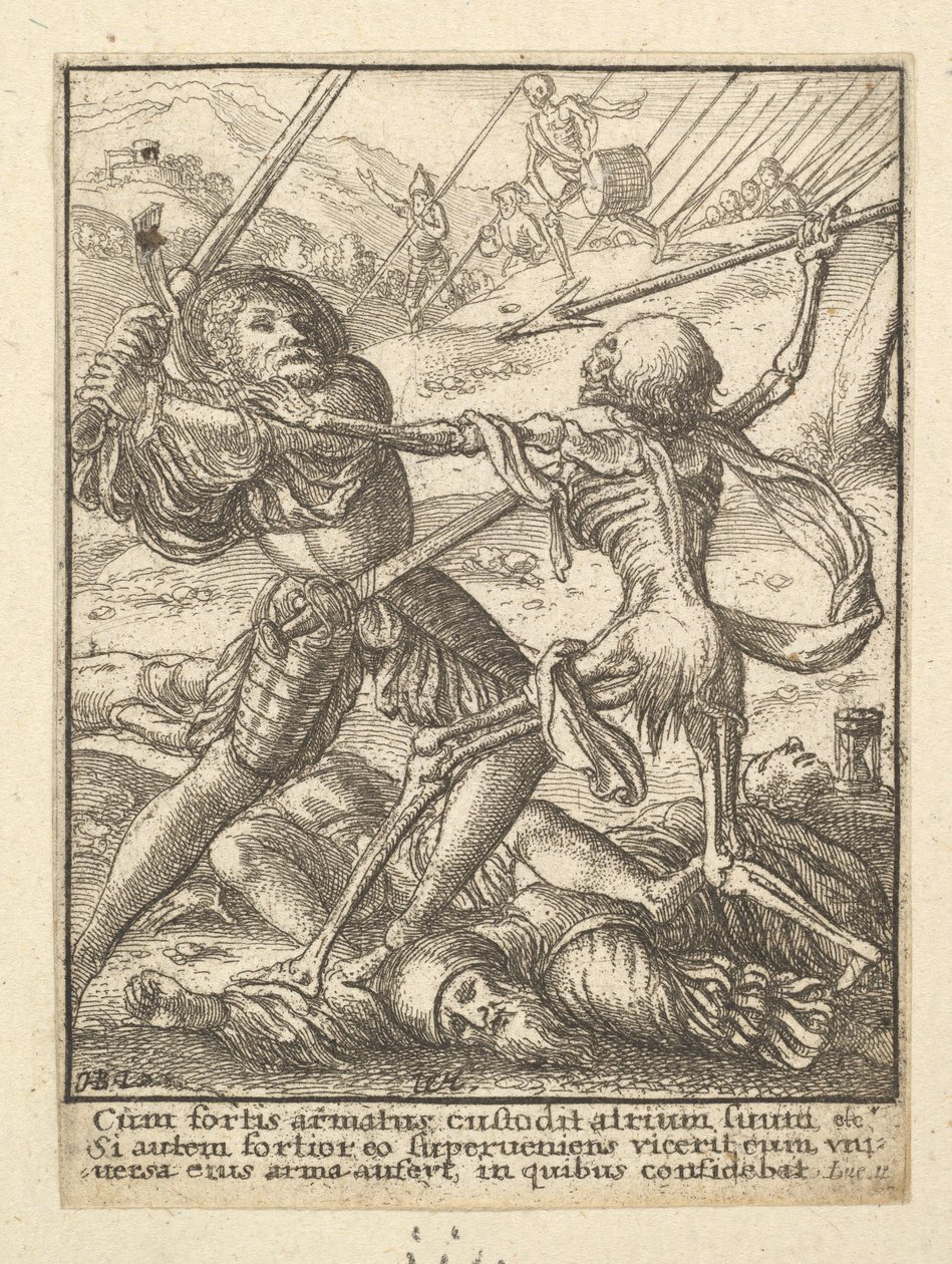 O Cavaleiro, da Dança da Morte, 1651. de Wenceslaus Hollar