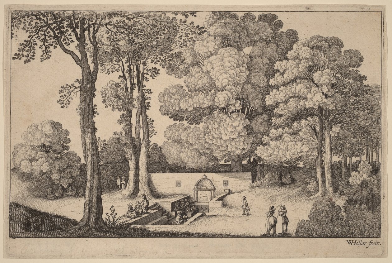 A nascente mineral de Wenceslaus Hollar