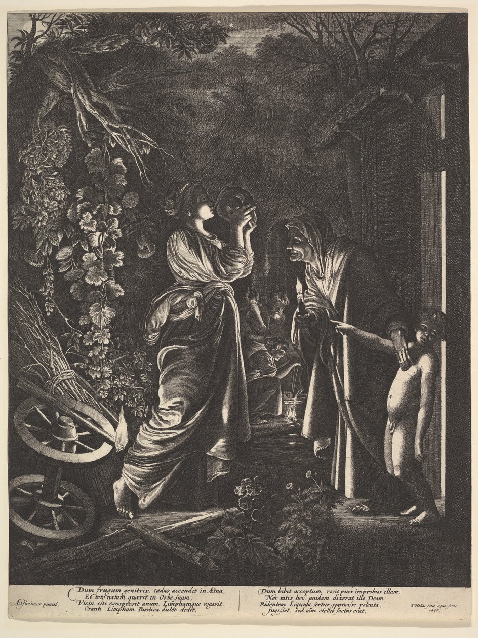 A zombaria de Ceres, 1646. de Wenceslaus Hollar