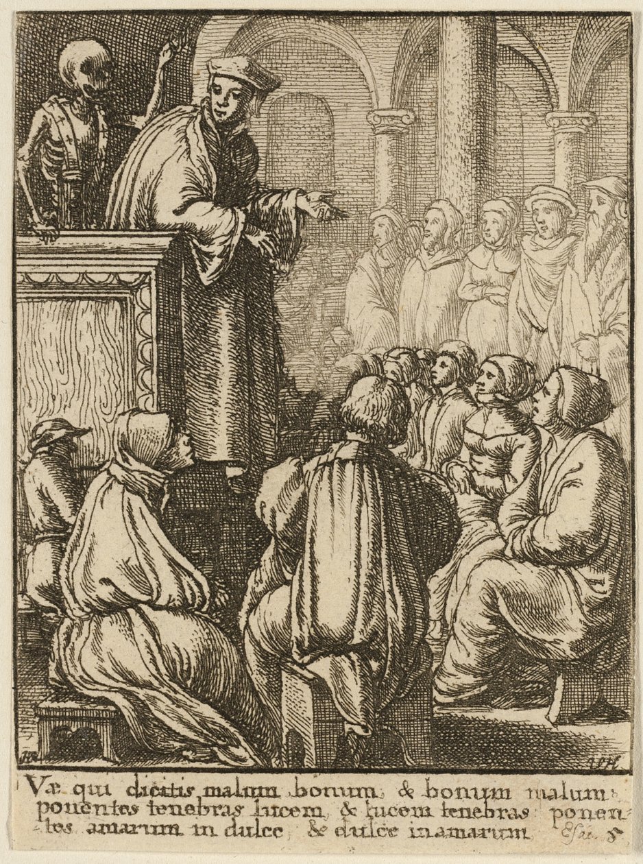 O Pregador e a Morte de Wenceslaus Hollar