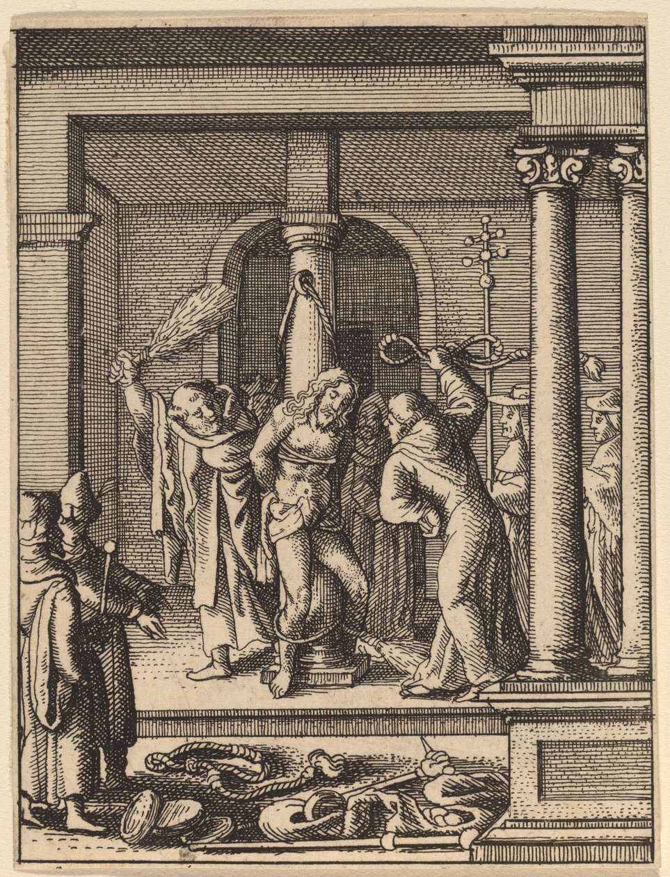 The Scourging de Wenceslaus Hollar