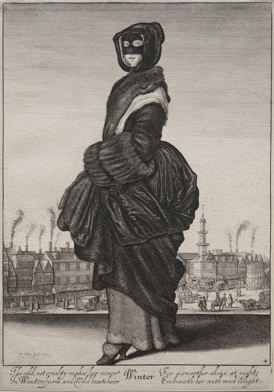 As estações: inverno, 1643-1644. de Wenceslaus Hollar