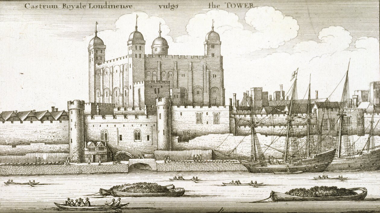 A Torre de Londres, 1647 de Wenceslaus Hollar