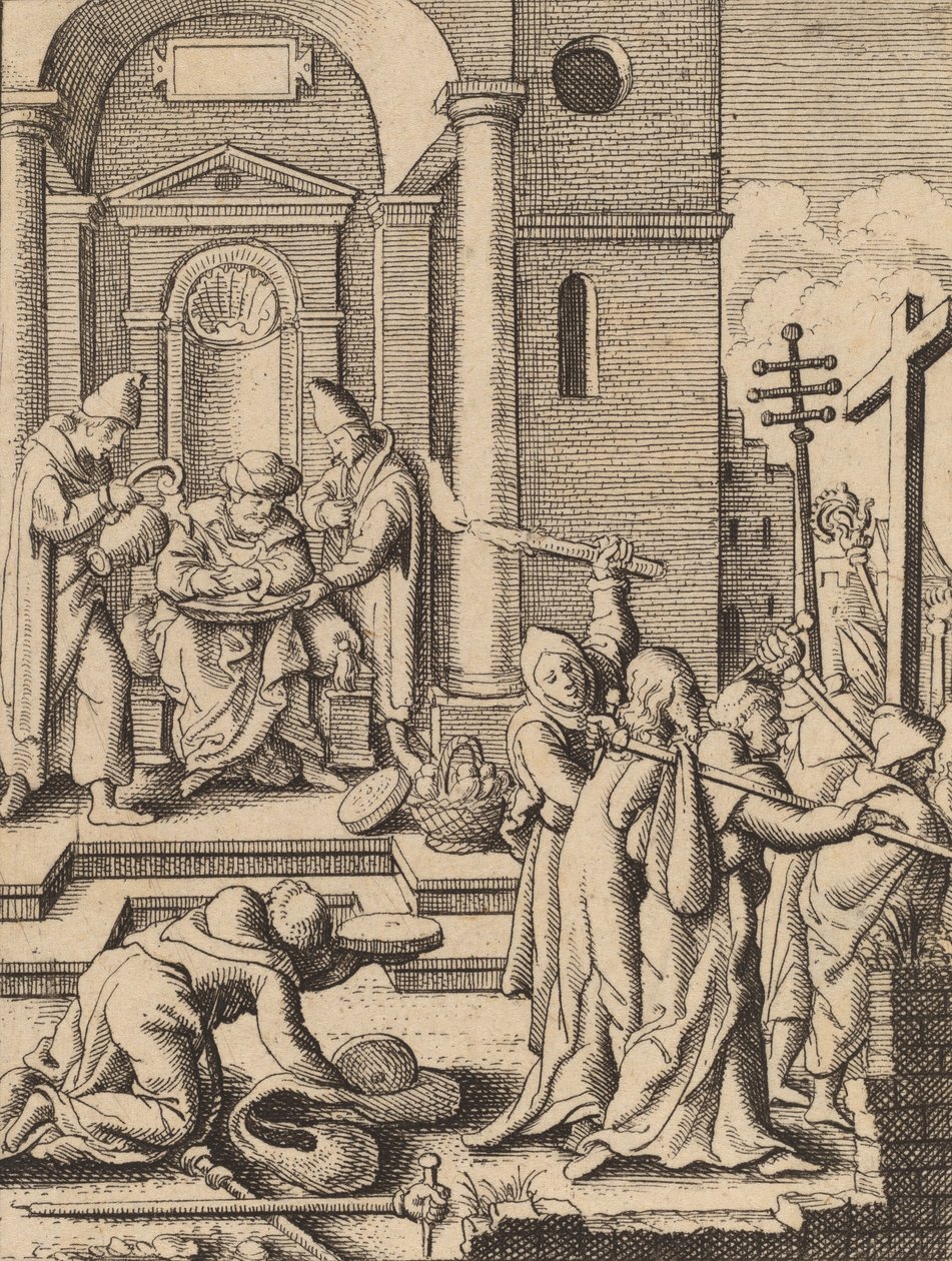 O Lavar das Mãos. de Wenceslaus Hollar
