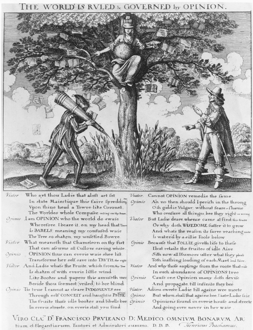 O mundo está arruinado e governado pela opinião de Wenceslaus Hollar
