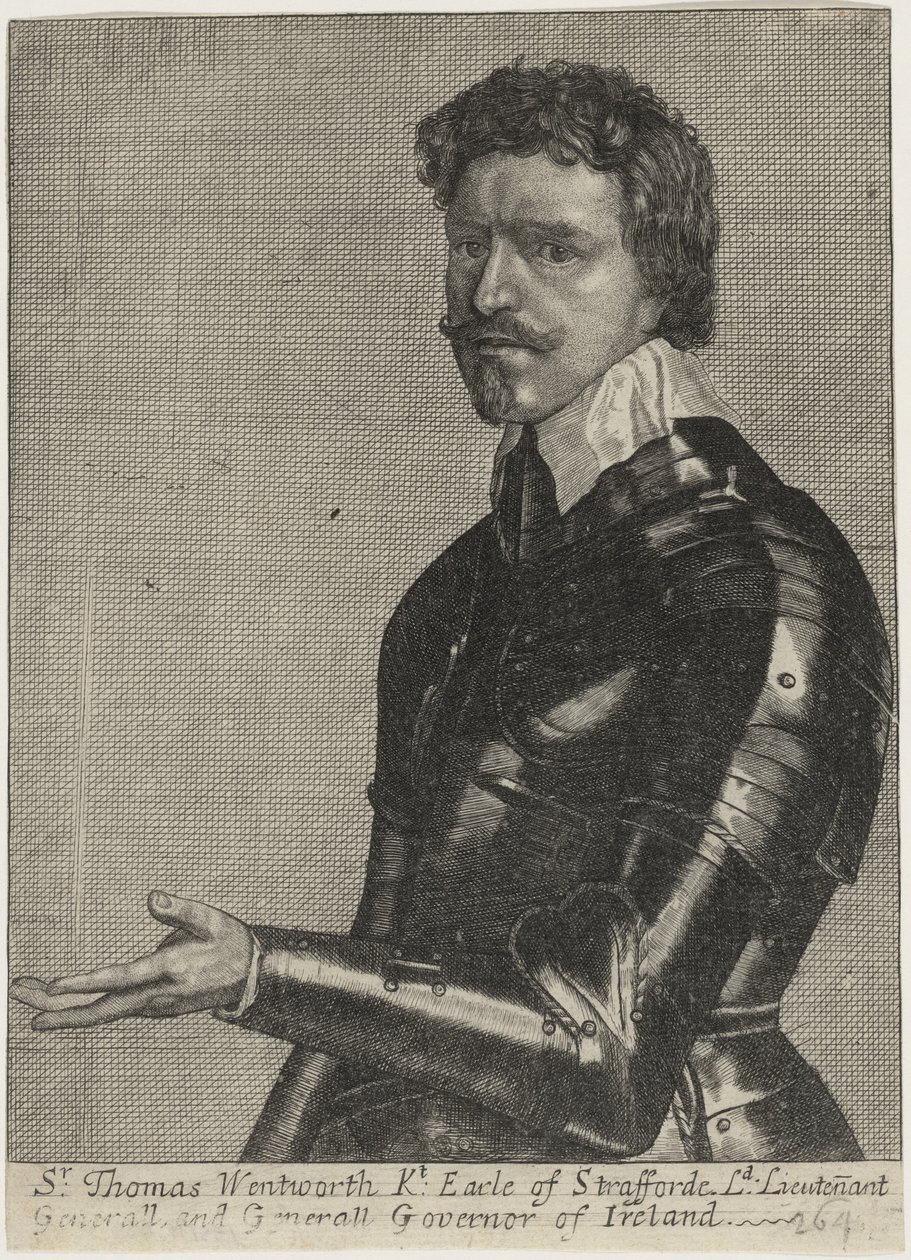 Thomas Wentworth, primeiro conde de Strafford de Wenceslaus Hollar