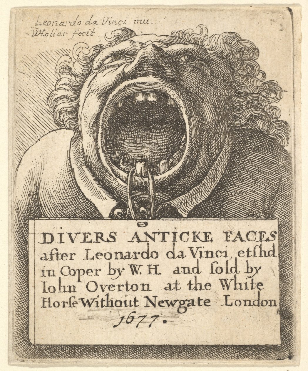 Página de título, Divers Anticke Faces, 1677. de Wenceslaus Hollar