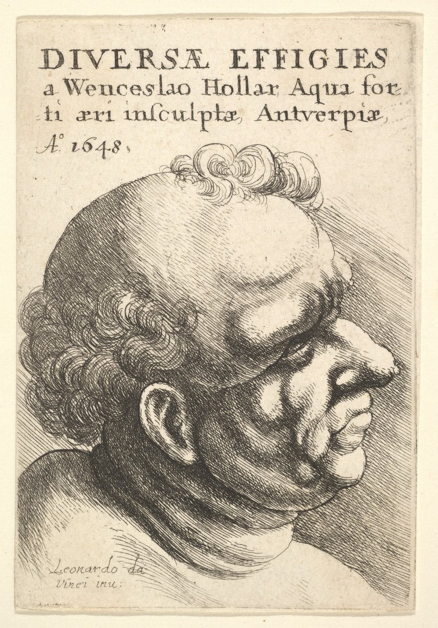 Página de rosto, figura diferente, 1648. de Wenceslaus Hollar