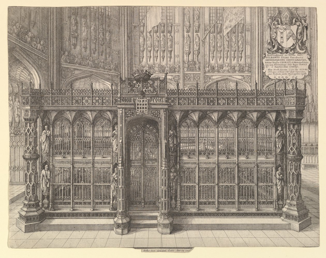 Túmulo de Henrique VII, 1665. de Wenceslaus Hollar
