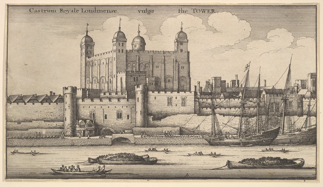 Torre de Londres, 1625-77. de Wenceslaus Hollar