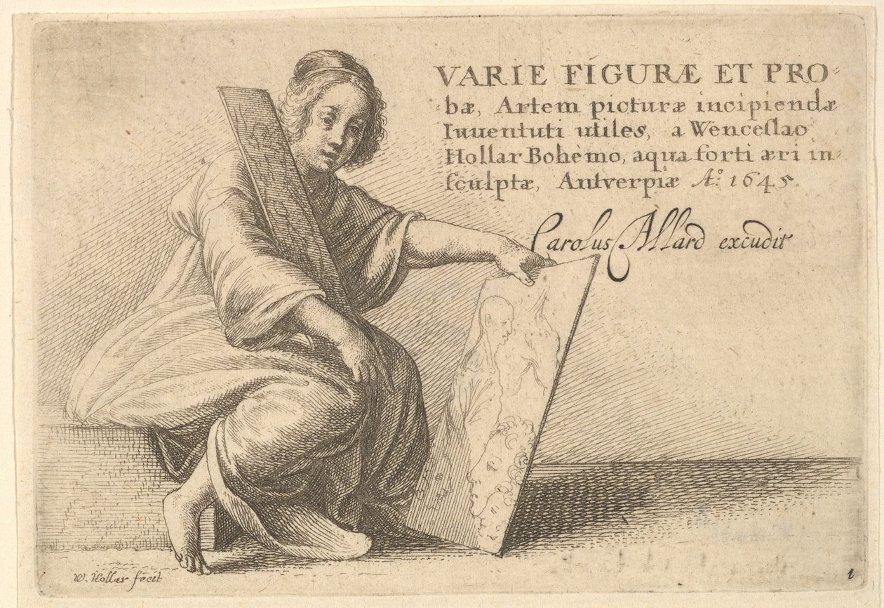 Várias formas e garantia de 1645. de Wenceslaus Hollar