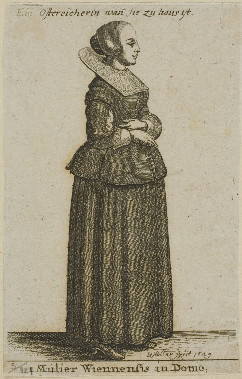 mulher vienense de Wenceslaus Hollar