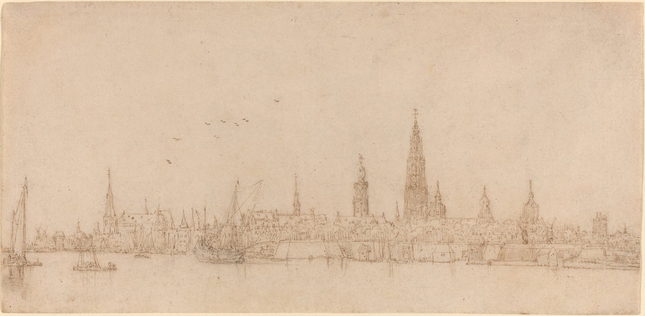 Vista de Antuérpia de Wenceslaus Hollar